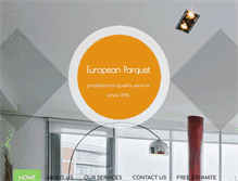 Tablet Screenshot of europeanparquet.com